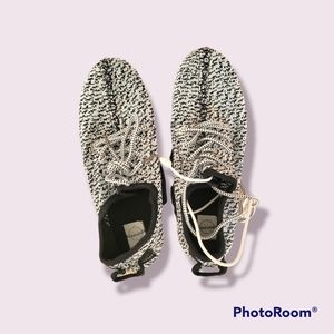 Black And White Light up LED sneakers